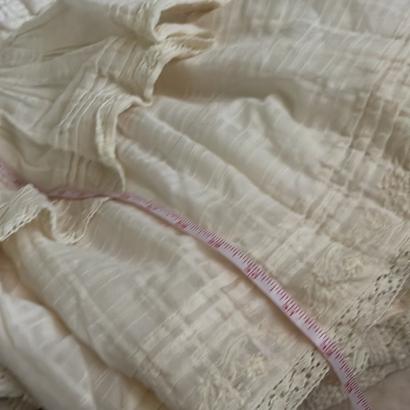 American Eagle Outfitters Cream Long Sleeve Mini  Dress - Picture 8 of 8